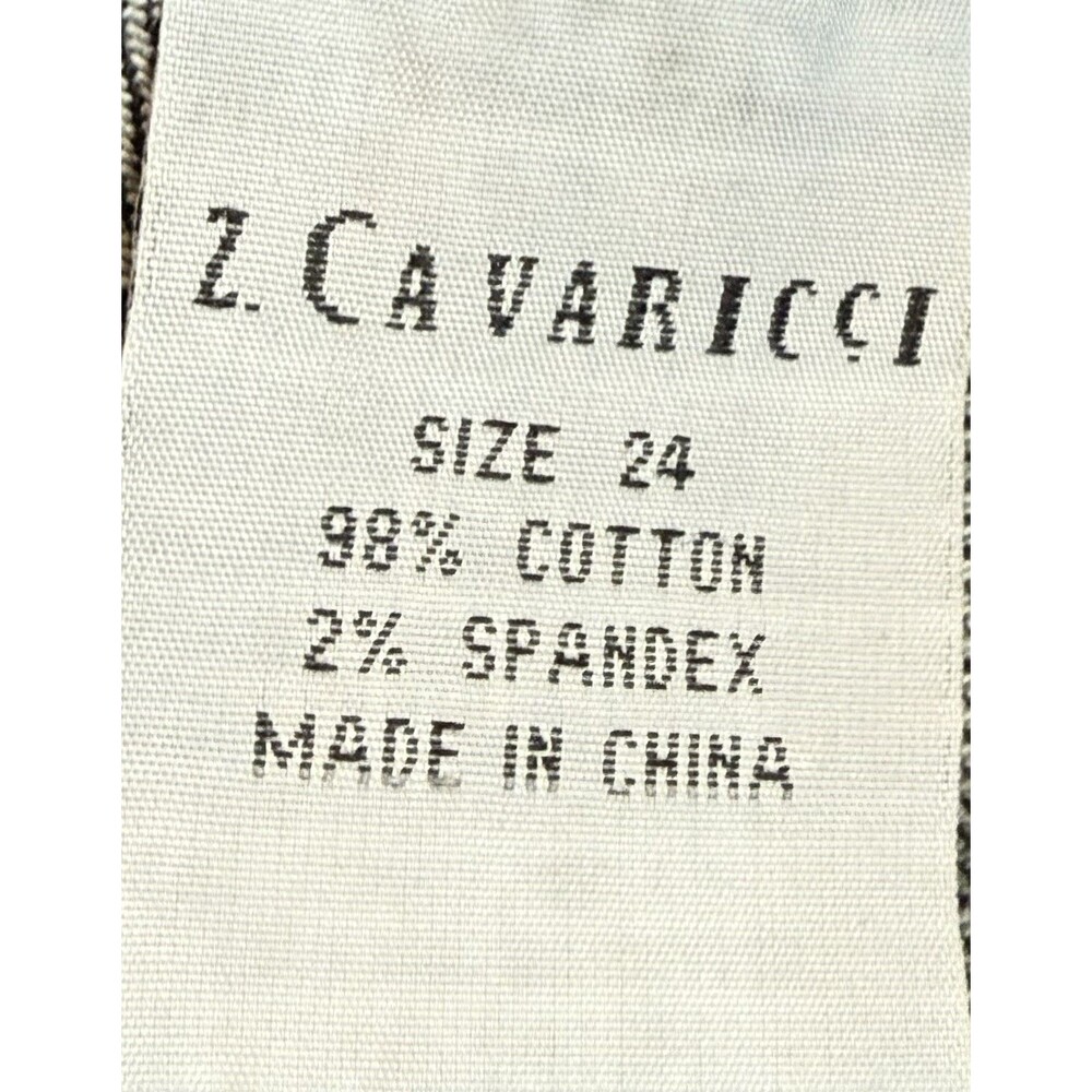 Z Cavaricci Dark Wash Bootcut Flare Low Rise Jeans Women’s 24 Stretch Denim - Picture 3 of 7